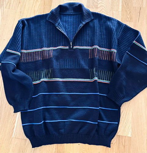 Herren strickpullover blau - herren,