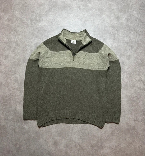 Lacoste zip wolle sweater - lacoste,